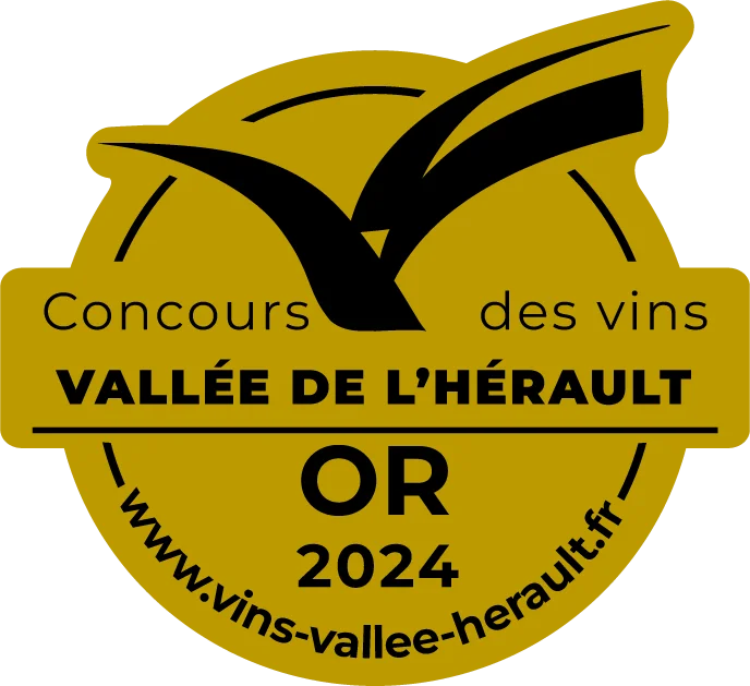 Concours des vins Vallée de l’Hérault OR 2024 Label